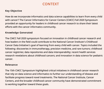 Cancer Informatics for Cancer Centers: Scientific Drivers for Informatics, Data Science, and Care in Pediatric, Adolescent, and Young Adult Cancer